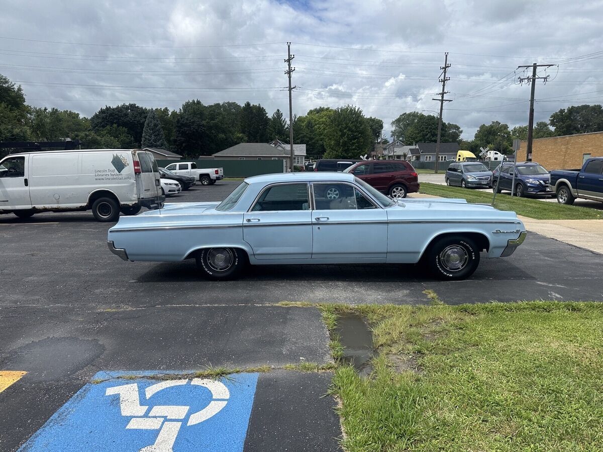 1964 oldsmobile dynamic 88 sedan blue base
