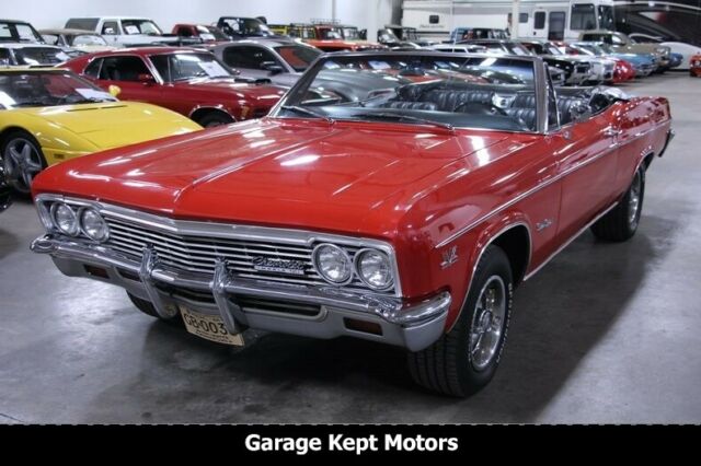1966 chevrolet impala ss convertible red convertible 454 v8 75049 miles