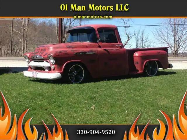 1957 chevrolet 3100 pickup truck rat rod classic car, street rod, pickup, hot ro