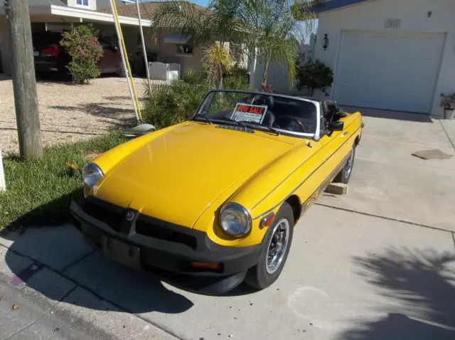 mgb 1978 yellow