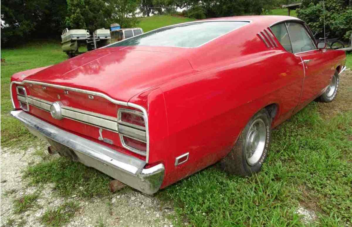 1969 ford torino cobra red cobra jet