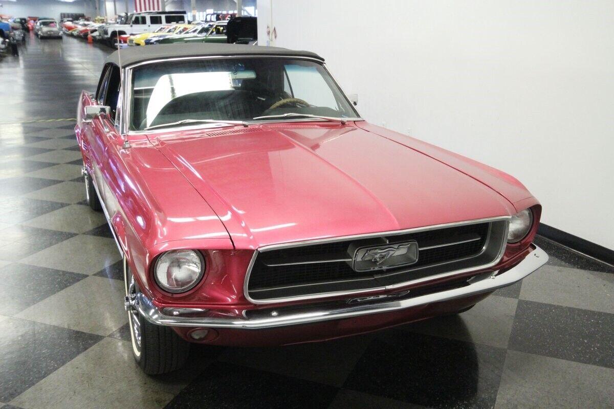 1967 ford mustang convertible raspberry metallic 289 v8 10057 miles