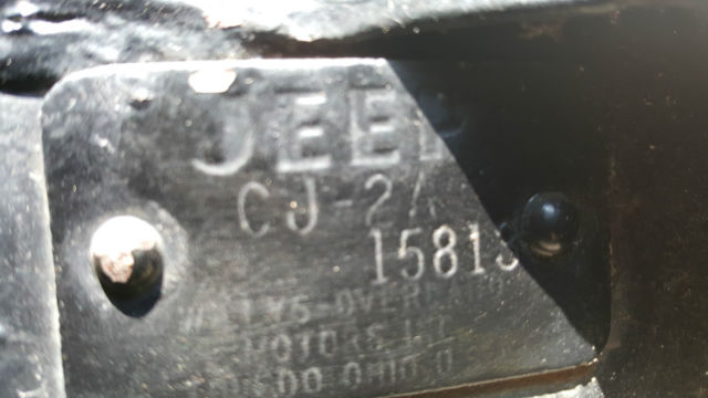very early 1946 willys cj-2a jeep