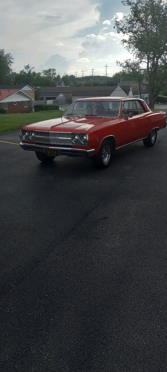 1965 chevrolet chevelle coupe red rwd manual ss