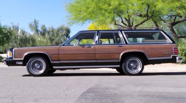 1990 mercury grand marquis colony park woody station wagon cali car low miles!