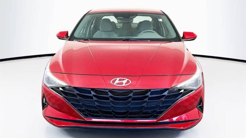 2022 hyundai elantra hybrid blue