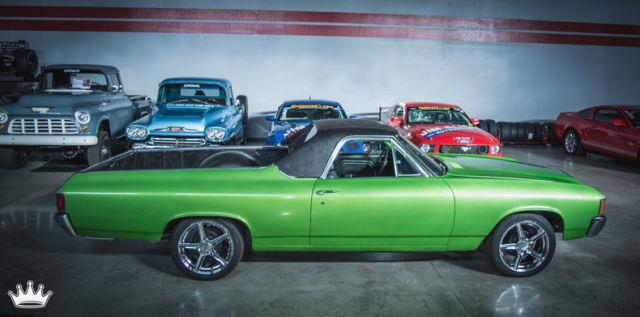 1971 chevrolet el camino 42127 miles green go coupe 400 v8 4 speed automatic