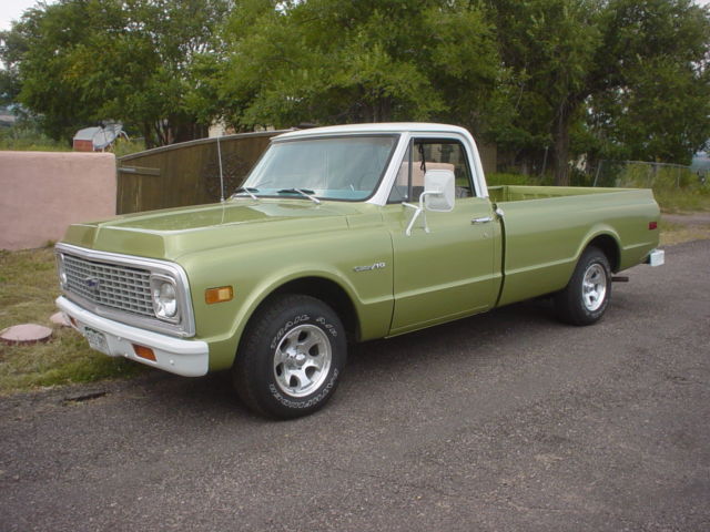 1972 chevrolet custom / 10 pickup truck no reserve auction