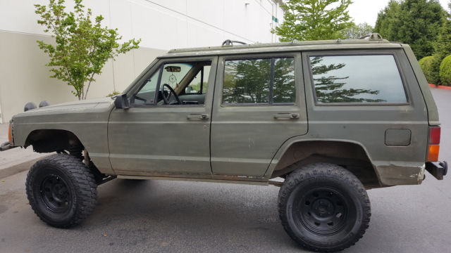 rust free 1991 xj street-legal offroad new tires, nice lift, runs & drives great