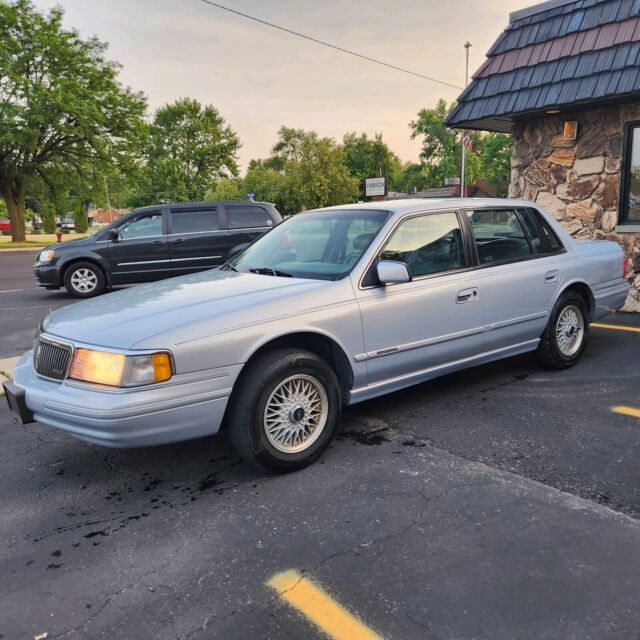 1994 lincoln continental sedan blue fwd automatic