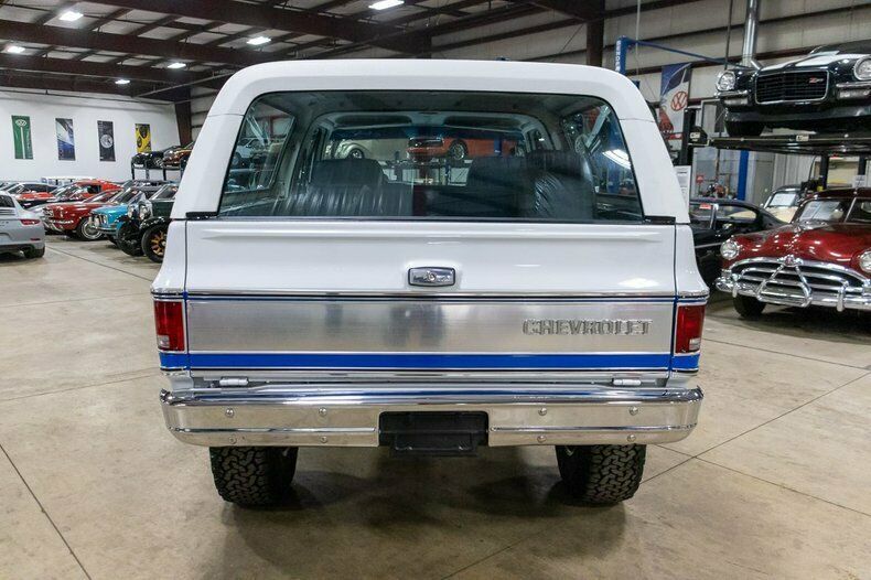 1979 chevrolet blazer k5 21373 miles white/bright blue suv 350ci v8 automatic