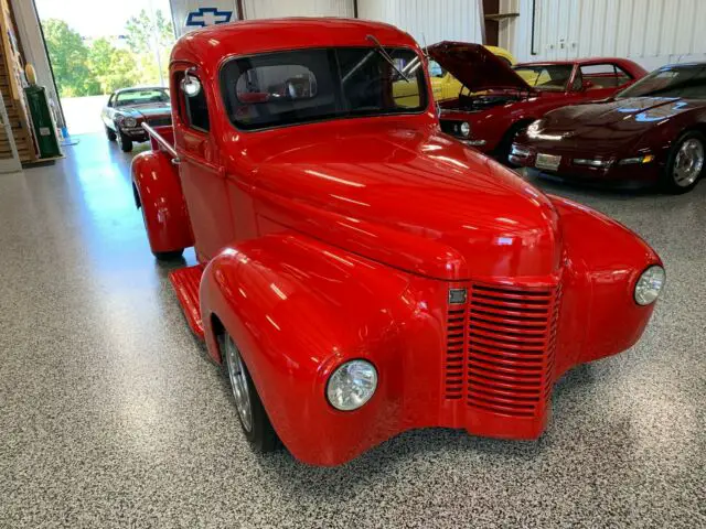 1941 international street rod pickup truck, all steel, 350 v8, 5-spd tremec, ac