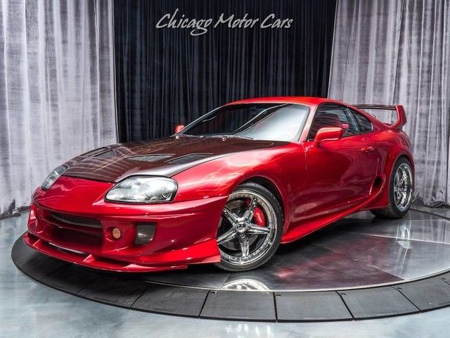 1993 toyota supra twin turbo 2 door hatchback candy red metallic