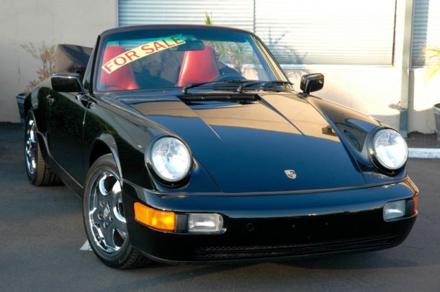 1991 porsche 911 c2 cabriolet tiptronic with only 40400 miles