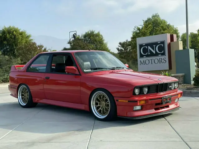 1990 bmw e30 m3 m-3 in red only 47,812 miles cnc motors upland california