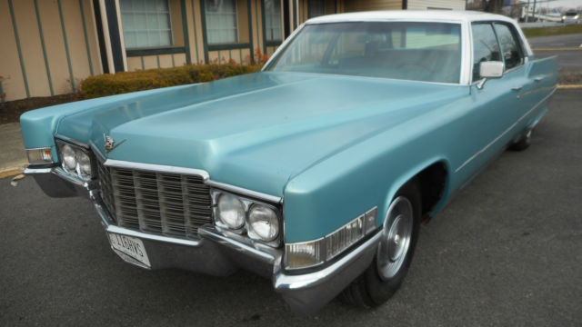 1969 cadillac sedan deville - low miles - florida car - 1-family owner