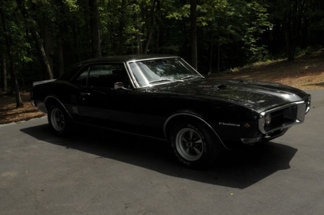 1968 pontiac firebird pearl black color, new paint,new engine small block 400