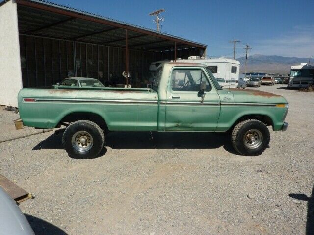 1977 ford f150 4x4 4 speed manual all original 92000 miles great looking tough !