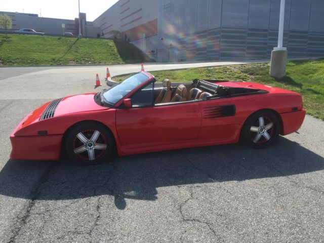 1989 ferrari mondial t cabriolet red/black 5 speed fresh service