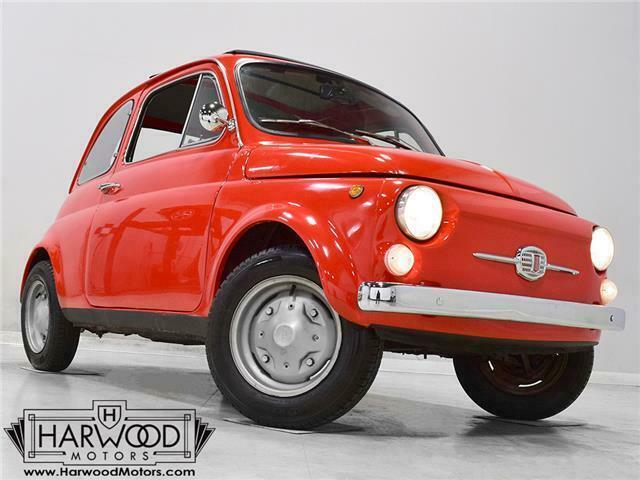 1965 fiat 500 43163 miles red coupe 499 cc 2-cylinder manual