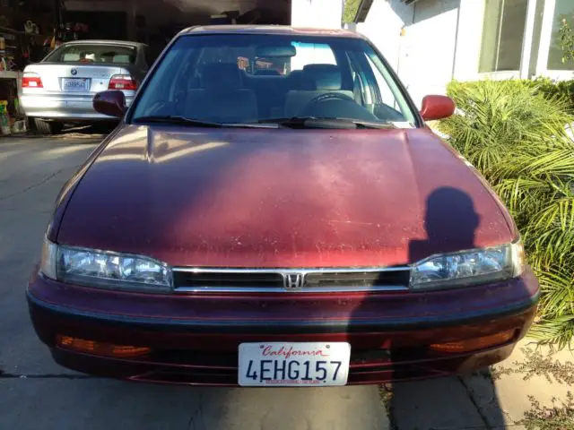 burgundy, needs some tlc, runs good, interior: great condition