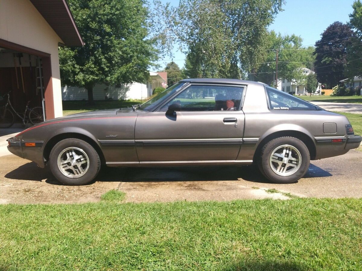 1985 mazda rx-7 coupe grey rwd manual 12a