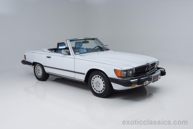 1989 mercedes-benz 560-class 560sl 67871 miles white convertible v8 5.6l a