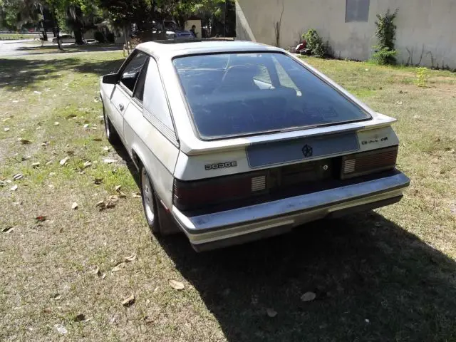 1984 dodge charger shelby 2 dr hatch 5 speed