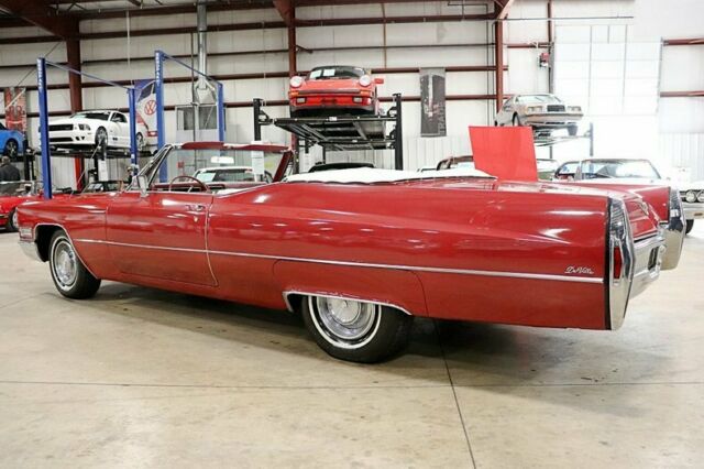 1968 cadillac deville 85281 miles garnet red metallic convertible 472cid v8 aut