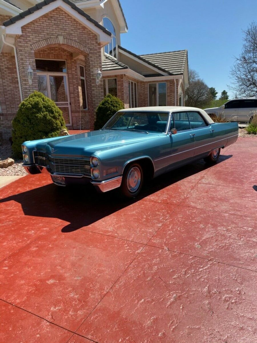 1966 cadillac deville sedan sedan blue rwd automatic