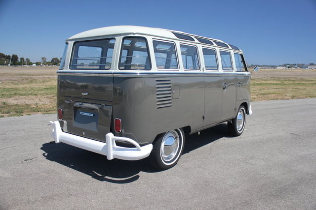 beautifully restored and converted to a 23 window samba bus!!