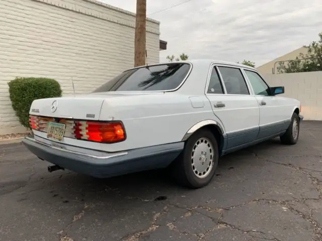 1989 mercedes-benz 420 sel arctic white