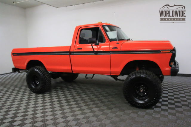 1978 orange 4x4 restored 351 v8 4 speed!