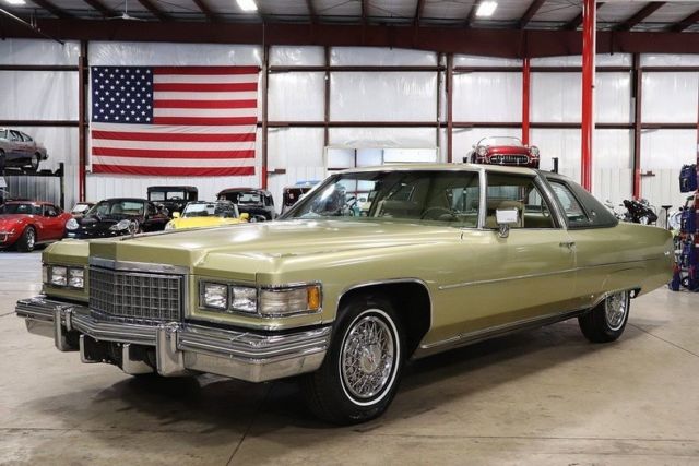 1976 cadillac coupe deville 61006 miles firemist green coupe 500 v8 automatic