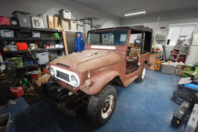 1965 toyota fj40 factory soft top/dual tanks/factory pto winch