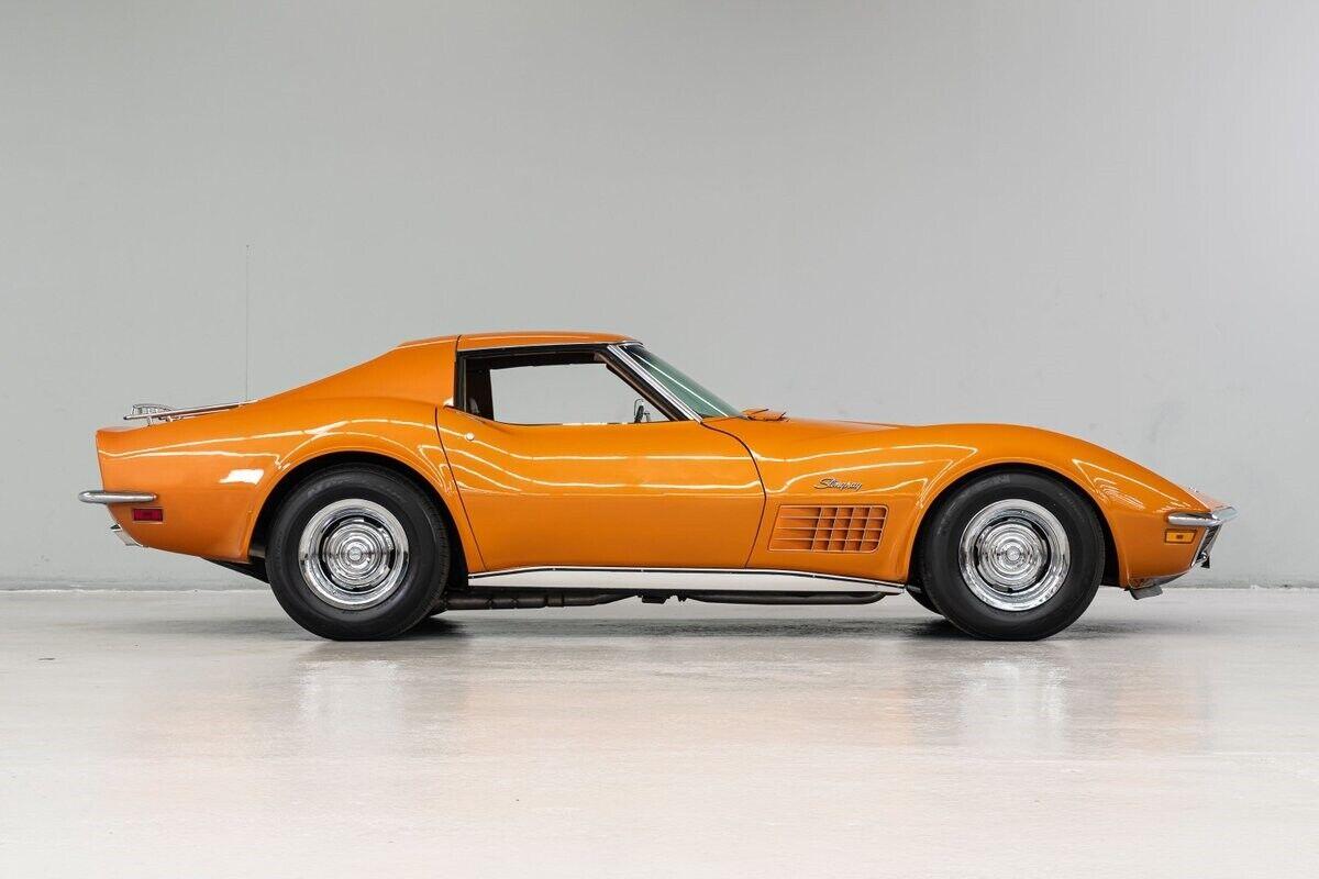 1972 chevrolet corvette orange coupe 350ci 3 speed auto