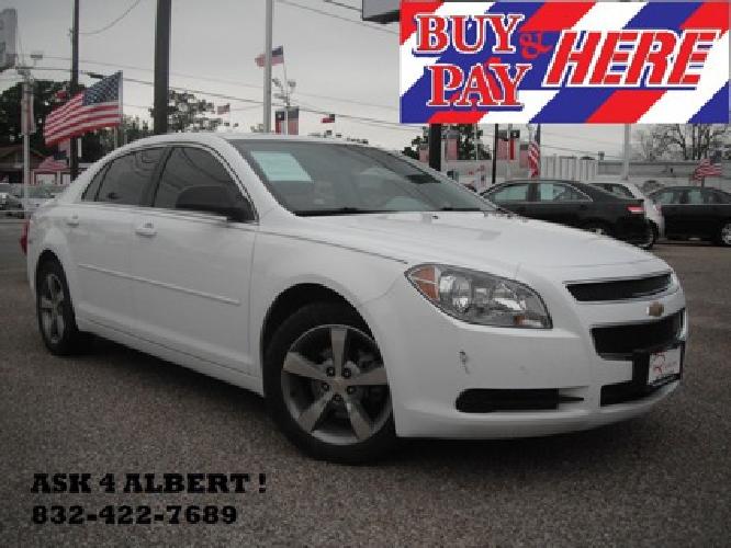 2012 chevrolet malibu ls - white - buy here pay here in houston, tx