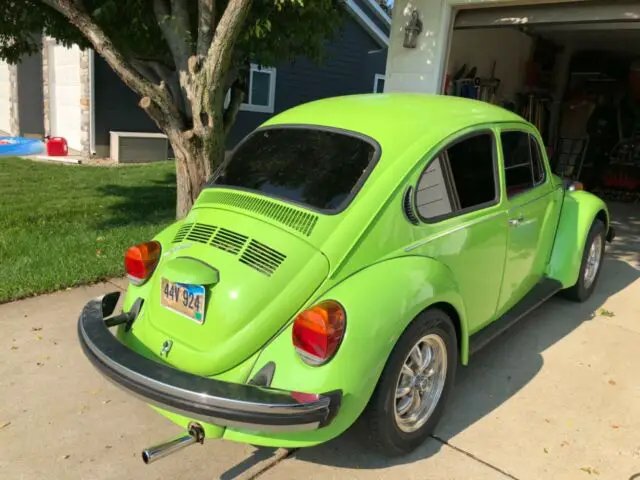 1976 volkswagen beetle bug restored lime green aluminum rims auto shift trans
