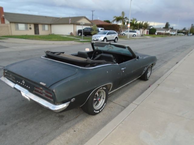 pontiac firebird convertible phs docs matching #s 400 tach on the hood 0 rust