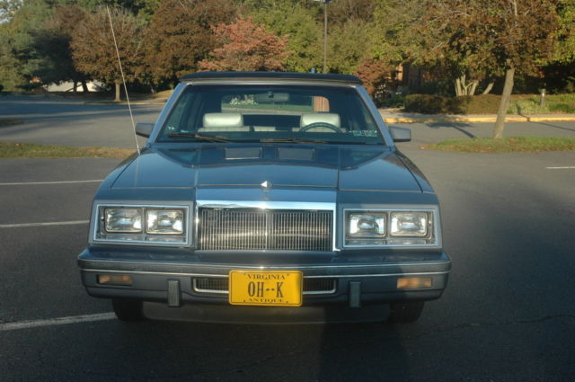 84 chrysler le baron convertible-- retro classic