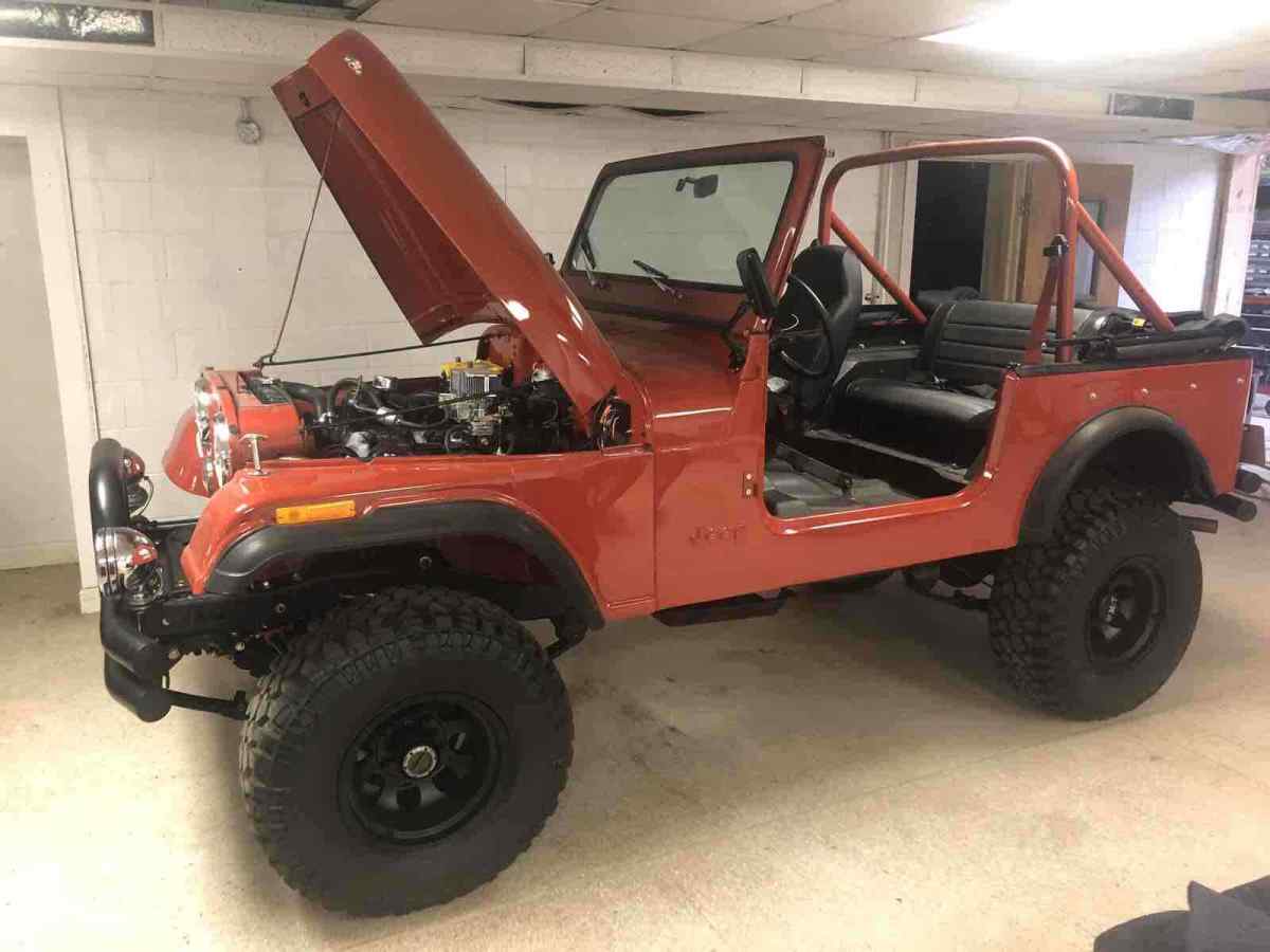 1978 jeep cj-7 red 4wd manual base