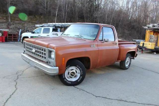 1980 chevy c10 stepside 2wd 58k original, california truck, barn find no reserve