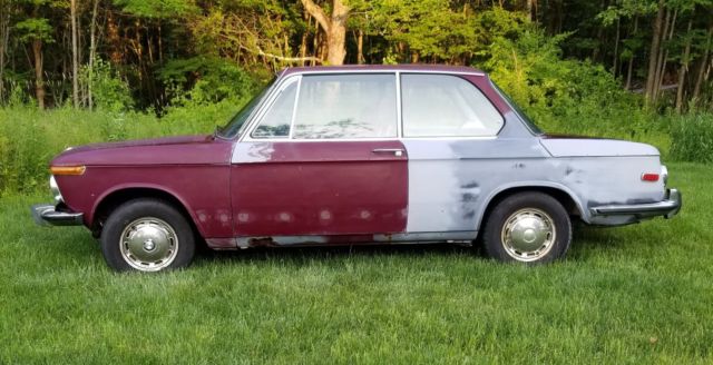 1973 bmw 2002 78300 miles malaga maroon coupe 4 speed