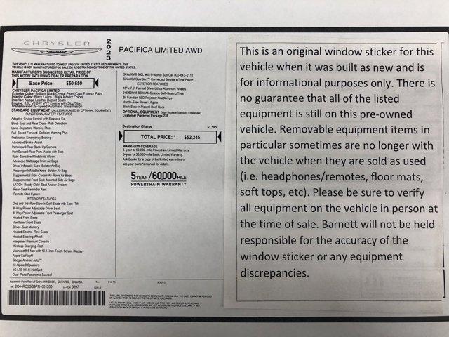 2023 chrysler pacifica limited