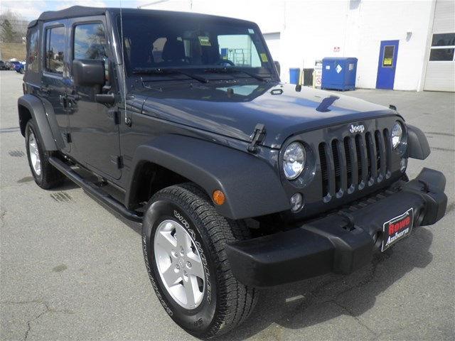 2016 jeep wrangler unlimited sport 4x4 sport 4dr suv for sale in auburn, maine