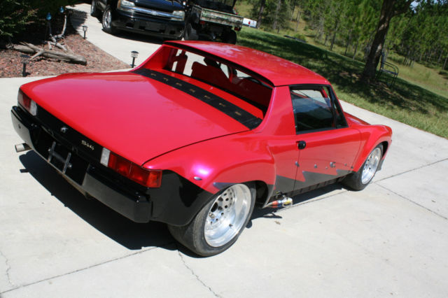 1972 porsche 914 wide body conversion race car-roll cage/ car has clean title
