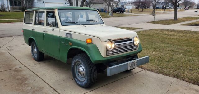 1970 toyota land cruiser wagon green 4wd manual fj55