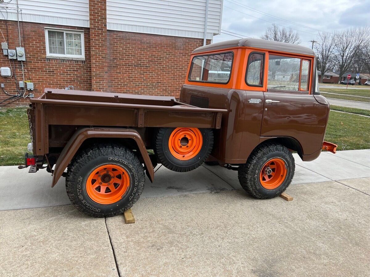 1957 jeep cj orange 4wd manual fc-150