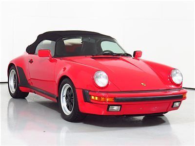 1989 porsche 911 speedster only 967 miles guards red excellent condition