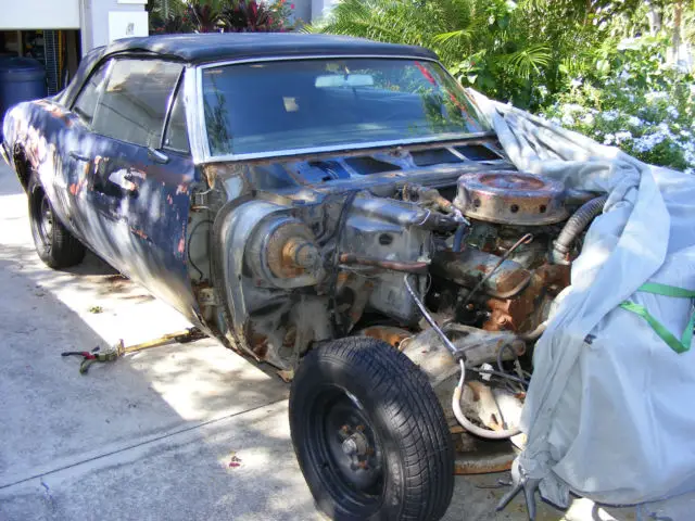 1967 pontiac firebird two door project convertible car 100 % all original parts